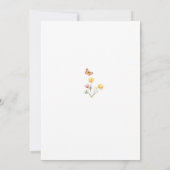 Invitation Jardin enchanté Fleur sauvage Bunny Baby shower d' (Dos)