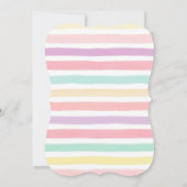 Invitation Jardin enchanté papillon Fille fête d'anniversaire (Dos)