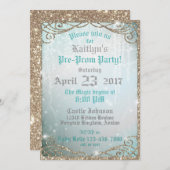 Invitation Jardin enchanté Prom Party (Devant / Derrière)