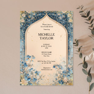Invitation Jardin Enchanté Victorien Élégant Floral Mariage