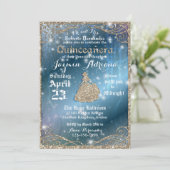 Invitation Jardin enchantée Quinceanera Party (Debout devant)