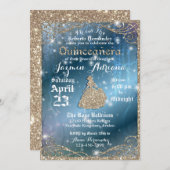 Invitation Jardin enchantée Quinceanera Party (Devant / Derrière)