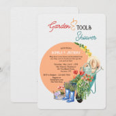 Invitation Jardin et douche pour outils (Devant / Derrière)