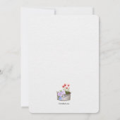 Invitation Jardin et outils Douche (Dos)