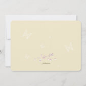 Invitation Jardin et papillons, photo-communion (Dos)