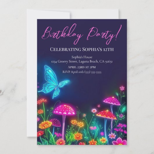 Invitation Jardin Fairycore (Devant)