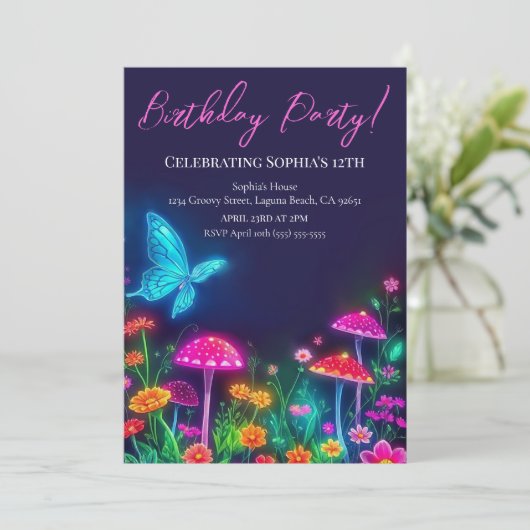 Invitation Jardin Fairycore (Debout devant)