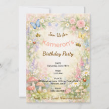 Jardin Fantaisiste Anniversaire Papillons Pastel A
