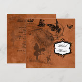 Invitation Jardin féerique épousant l'invitation de Fête de (Devant / Derrière)