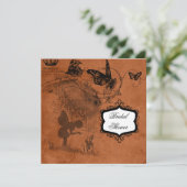 Invitation Jardin féerique épousant l'invitation de Fête de (Debout devant)