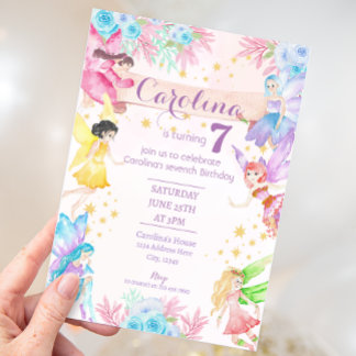 Invitation Jardin fées Anniversaire