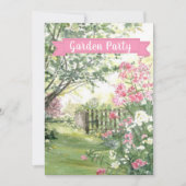 Invitation Jardin Fête Anniversaire/Autres Occasions/ Invitat (Devant)
