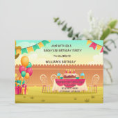 Invitation Jardin fête d'anniversaire (Debout devant)