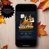 Invitation Jardin Feu de feu de camp, on se fait griller Anni