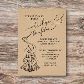 Invitation Jardin Feu-feu main tiré