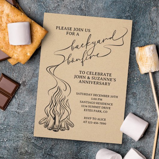 Invitation Jardin Feu-feu main tiré