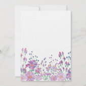 Invitation Jardin Fleur Aquarelle Aux Perles (Dos)