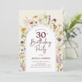 Invitation Jardin Fleur sauvage Botanique 30e anniversaire (Debout devant)