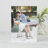 Invitation Jardin fleur sauvage coloré Sauvez la date Photo (Debout devant)