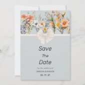 Invitation Jardin fleur sauvage fleuri botanique Enregistrer (Devant)