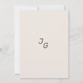 Invitation Jardin fleur sauvage fleuri botanique RSVP (Dos)