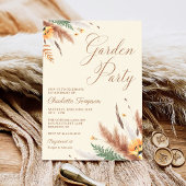 Invitation Jardin Fleur sauvage Floral 1er anniversaire