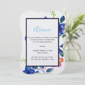 Invitation Jardin fleuri (Debout devant)