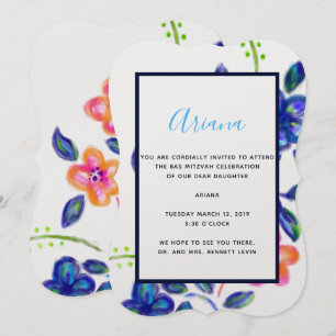 Invitation Jardin fleuri