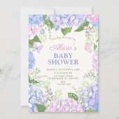 Invitation Jardin fleuri bébé shower (Devant)
