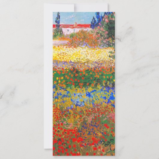 Invitation Jardin fleuri de Vincent Van Gogh (Devant)