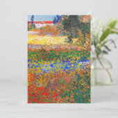 Invitation Jardin fleuri de Vincent Van Gogh (Debout devant)