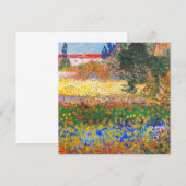 Invitation Jardin fleuri de Vincent Van Gogh (Devant / Derrière)