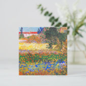 Invitation Jardin fleuri de Vincent Van Gogh (Debout devant)