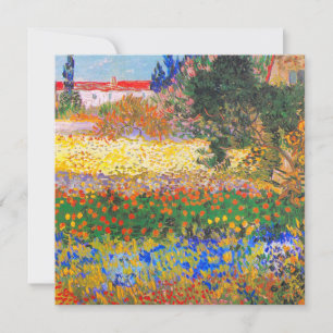Invitation Jardin fleuri de Vincent Van Gogh
