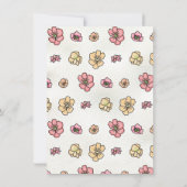 Invitation Jardin fleuri fleur sauvage Mariage Gâteau Main de (Dos)