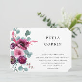 Invitation Jardin fleuri Jardin de Joyau Mariage (Debout devant)