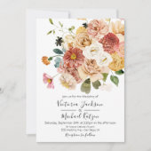 Invitation Jardin fleuri Lumière et Mariage aérien (Devant)