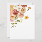 Invitation Jardin fleuri Lumière florale et 1ère communion aé (Dos)