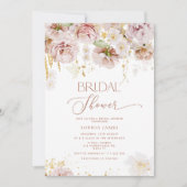 Invitation Jardin fleurs douche nuptiale (Devant)