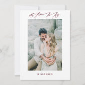 Invitation Jardin Fleurs verdure Boho Fête des mariées Floral (Dos)