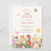 Invitation Jardin floral (Devant)