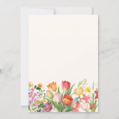 Invitation Jardin floral (Dos)