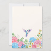 Invitation jardin floral (Dos)