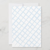 Invitation Jardin Floral Bleu Cheval Garçon 1er Anniversaire (Dos)