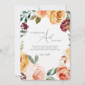 Invitation Jardin Floral Boho | Mariage Décontracté photo (Devant)