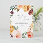 Invitation Jardin Floral Boho | Mariage Décontracté photo (Debout devant)