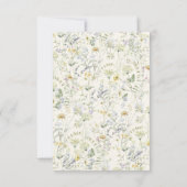 Invitation Jardin Floral Calligraphie 30e anniversaire (Dos)