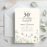 Invitation Jardin Floral Calligraphie 30e anniversaire<br><div class="desc">Célébrez dans le style avec une calligraphie fleurie jardin 30e anniversaire invitation, parfait pour un évènement marquant. Avec ses motifs floraux vibrants et son élégante calligraphie, cette invitation donne un ton fantaisiste mais sophistiqué à votre célébration. Le thème du jardin luxuriant mêle beauté naturelle et typographie gracieuse, créant un look...</div>
