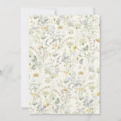 Invitation Jardin Floral Calligraphie 70e anniversaire (Dos)