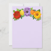 Invitation Jardin Floral Citrus Soirée de Mariage (Dos)